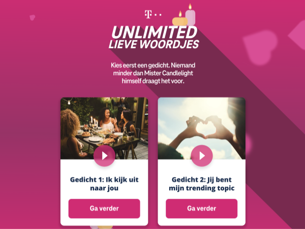 T-Mobile met campagne Unlimited Lieve Woordjes