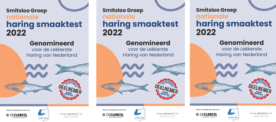 Smitsloo Groep sponsort Nationale Haring Smaaktest