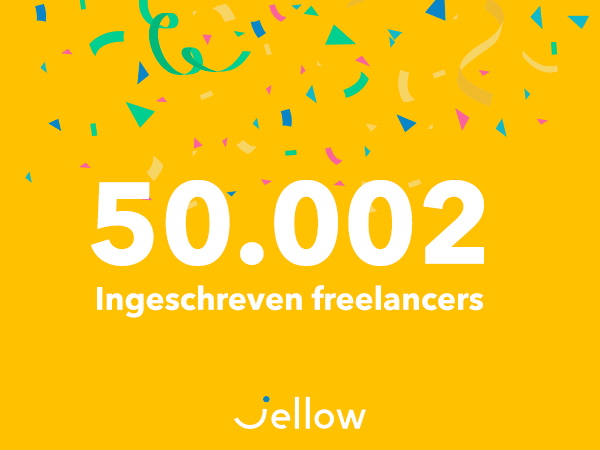 Jellow verwelkomt 50.000ste freelancer